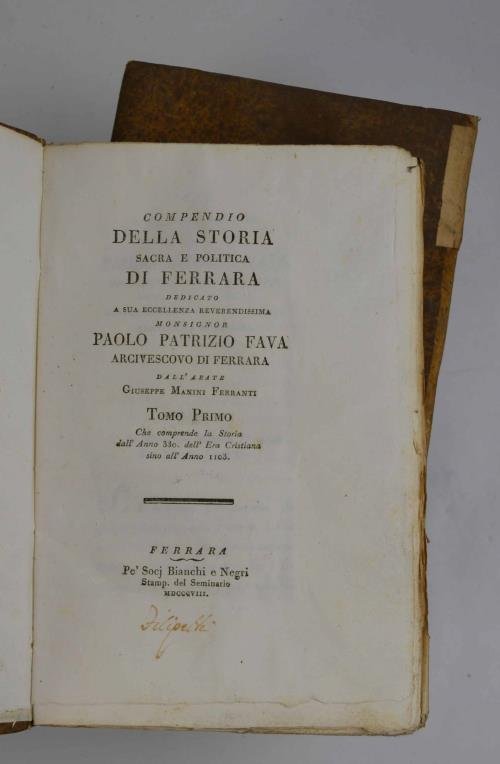 Compendio della storia sacra e politica di Ferrara…