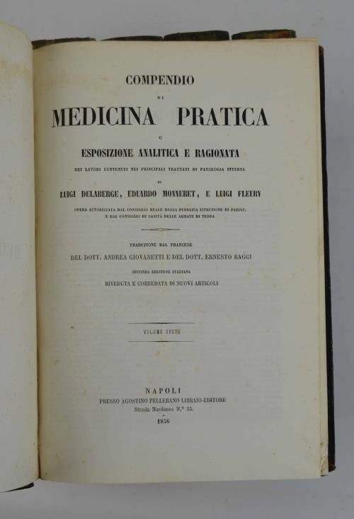 Compendio di medicina pratica o esposizione analitica e ragionata dei …