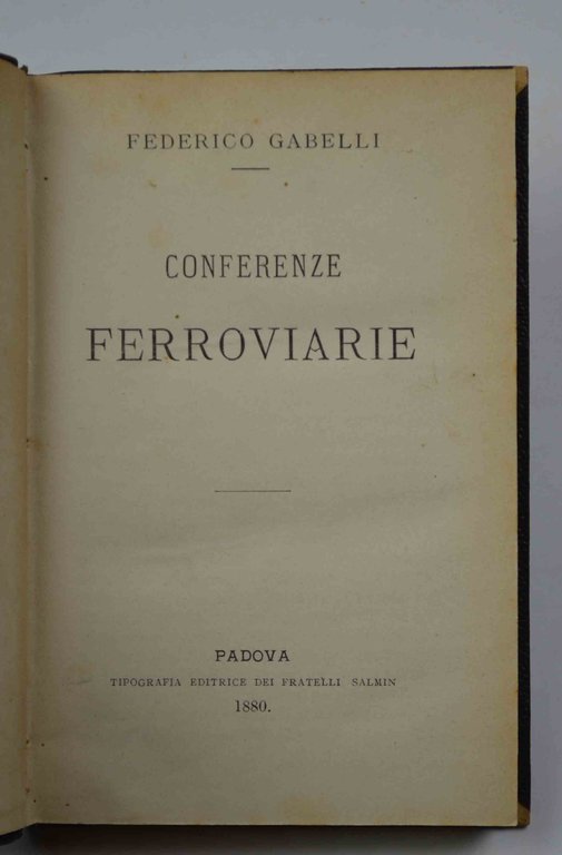 Conferenze ferroviarie.