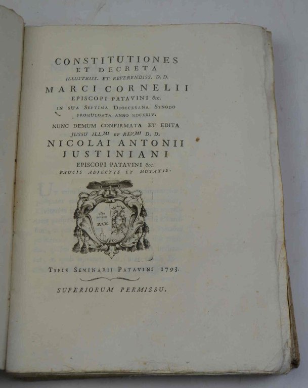 Constitutiones et decreta Illustriss. et reverendiss. D. D. Marci Cornelii …