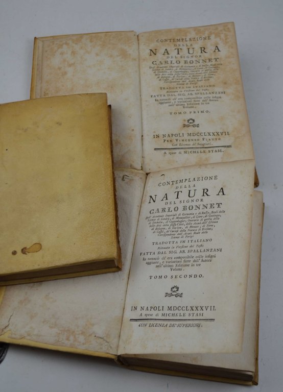 Contemplazione della natura del signor Carlo Bonnet. tradotta in italiano …
