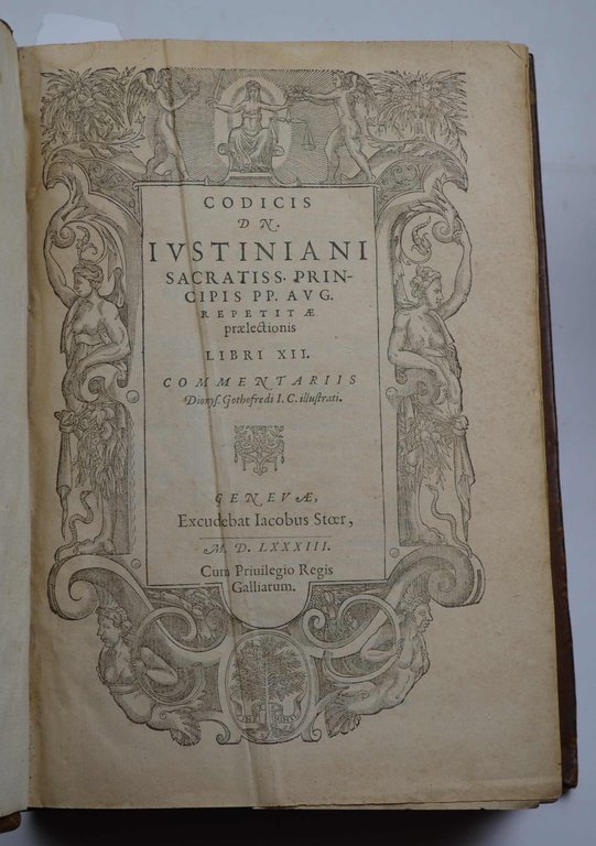 Corpus Iuris civilis in IIII. partes distinctum… Authore Dionysio Gothofredo…
