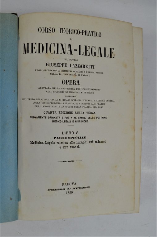 Corso teorico-pratico di medicina-legale…