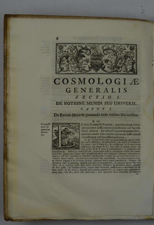 Cosmologia generalis methodo scientifica pertractata, qua ad solidam, inprimis Dei …