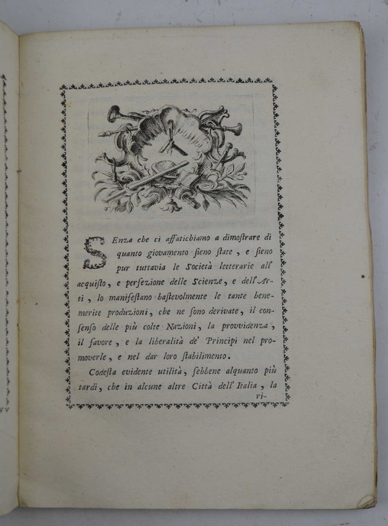 Costituzioni della Pubblica Accademia di Belle Lettere, Scienze, ed Agricoltura …