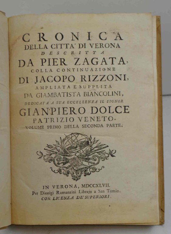 Cronica della Città di Verona descritta; ampliata, e supplita da …