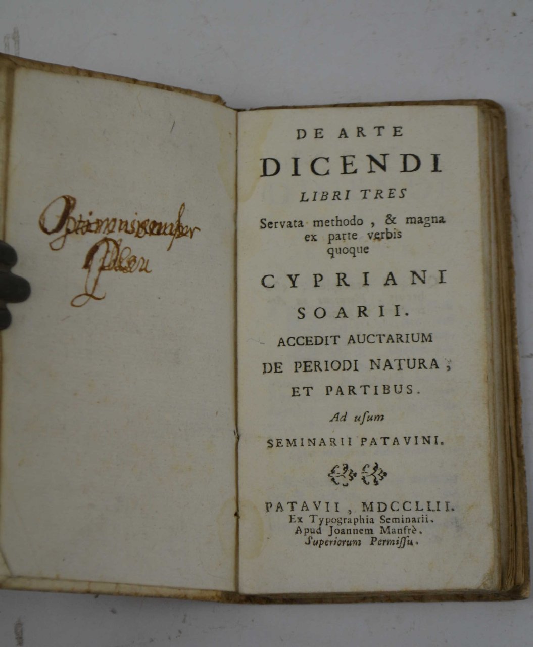 De arte dicendi libri tres servata methodo, & magna ex …