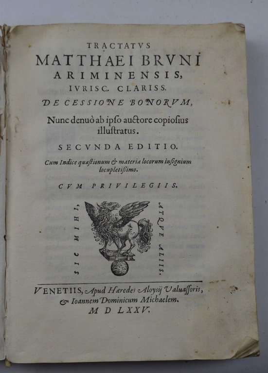 De Cessione bonorum nunc denuò ab ipso auctore copiosius illustratus. …
