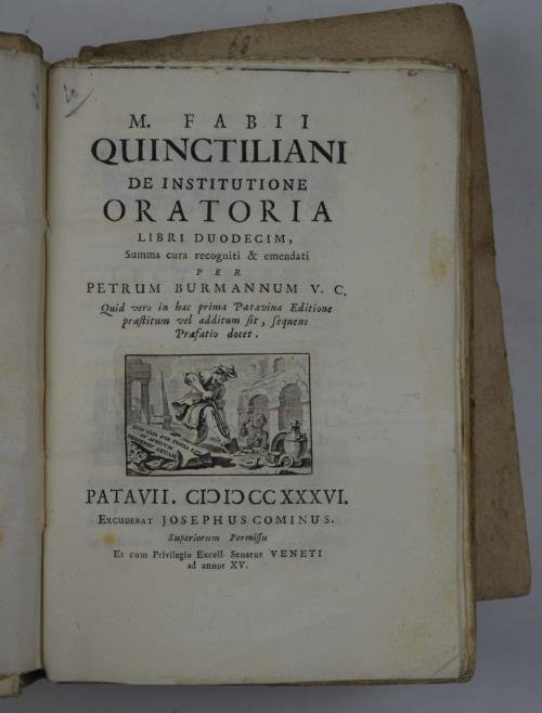 De institutione oratoria libri duodecim, summa cura recogniti et emendati …