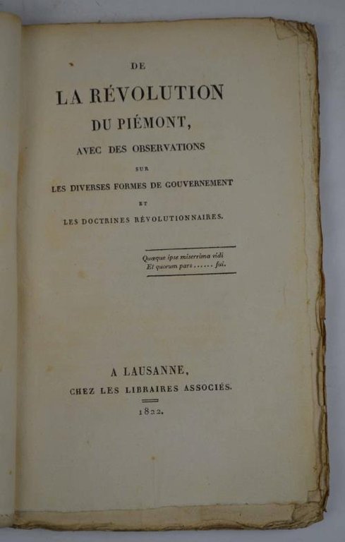 De la Révolution du Piémont avec des observations sur les …