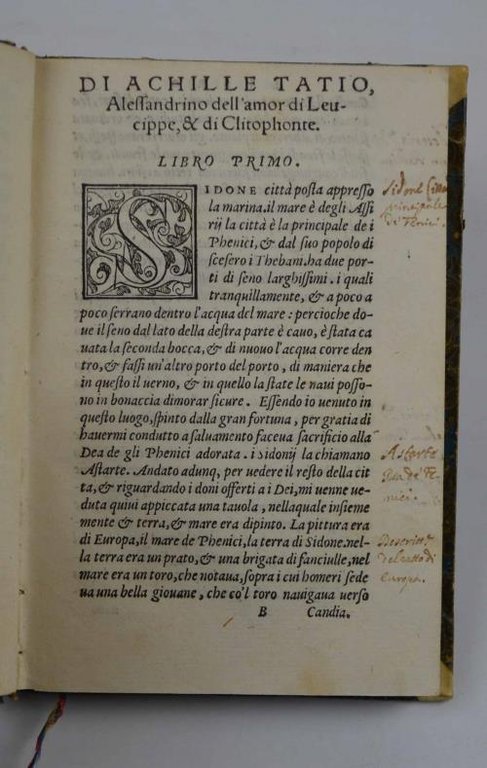 Dell'amore di Leucippe, et di Clitophonte. Nuovamente tradotto della lingua …