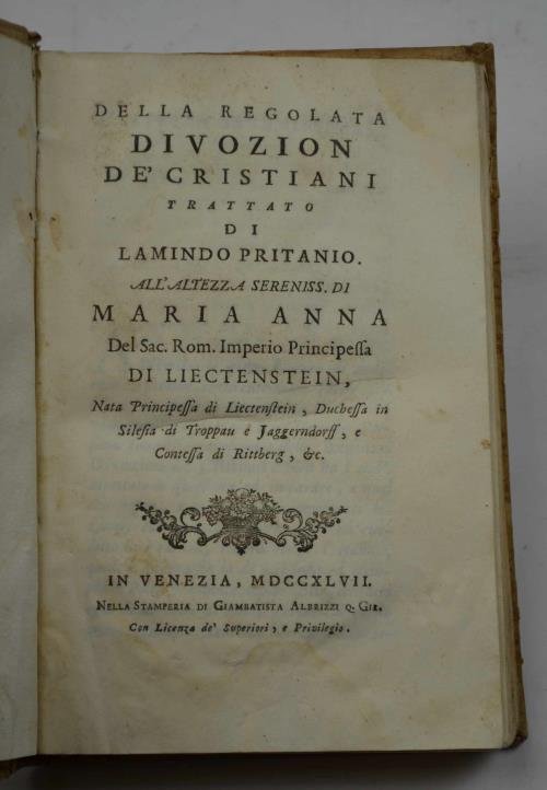 Della regolata Divozion de' Cristiani. Trattato di Lamindo Pritanio. | Immagine Gallery 4