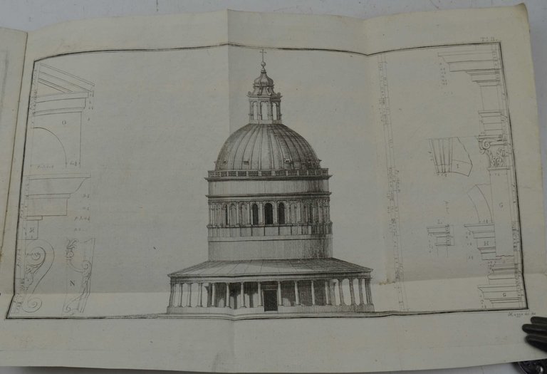 Descrizione del tempio della Madonna di Campagna architettura di Michele Sammicheli veronese con tavole.