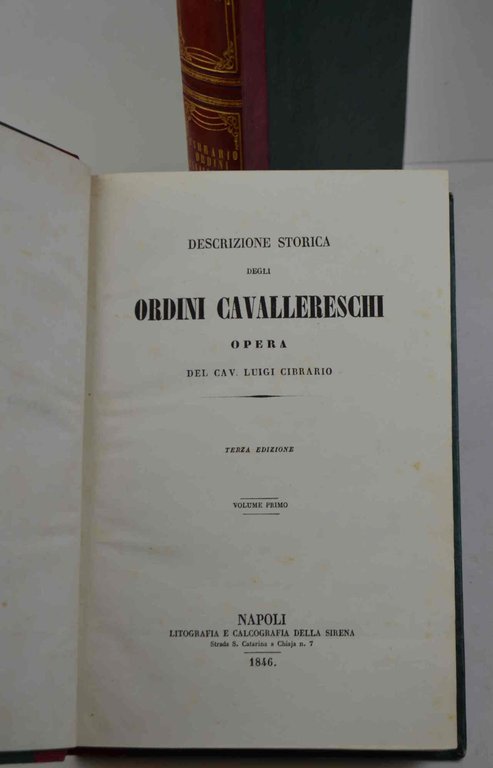 Descrizione storica degli Ordini cavallereschi... Terza edizione. | Immagine Gallery 3