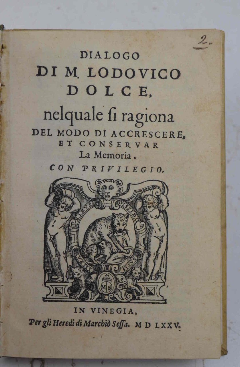 Dialogo nel quale si ragiona del modo di accrescere, et …