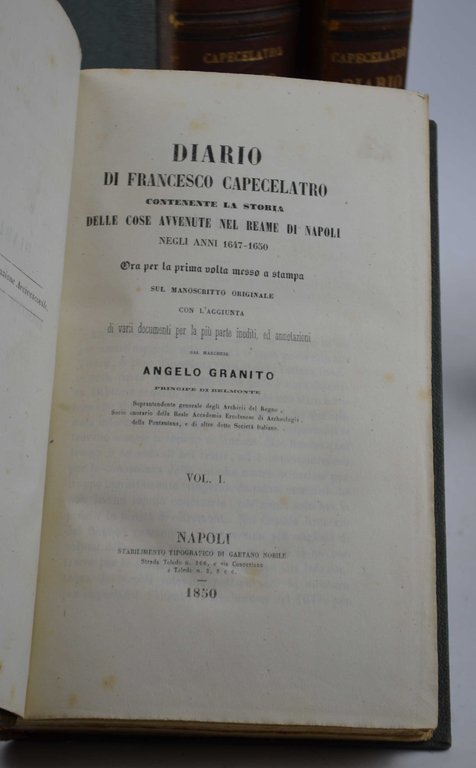 Diario… contenente la storia delle cose avvenute nel Reame di …