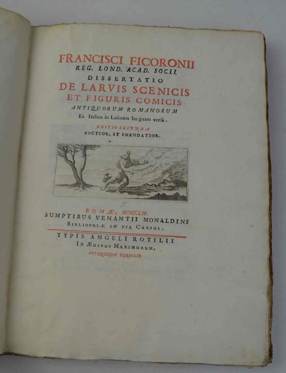 Dissertatio de Larvis scenicis et Figuris comicis antiquorum romanorum ex … | Immagine principale