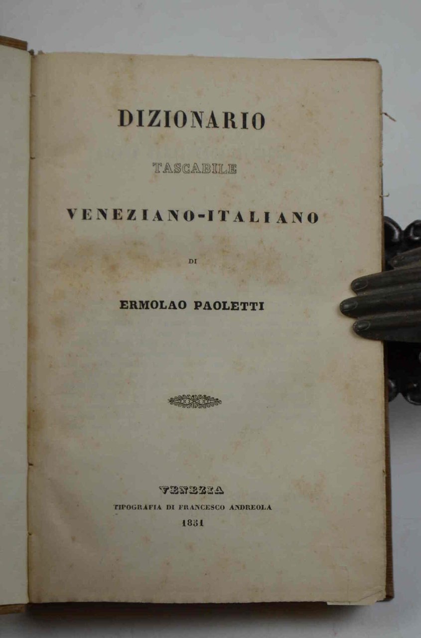 Dizionario tascabile veneziano-italiano...