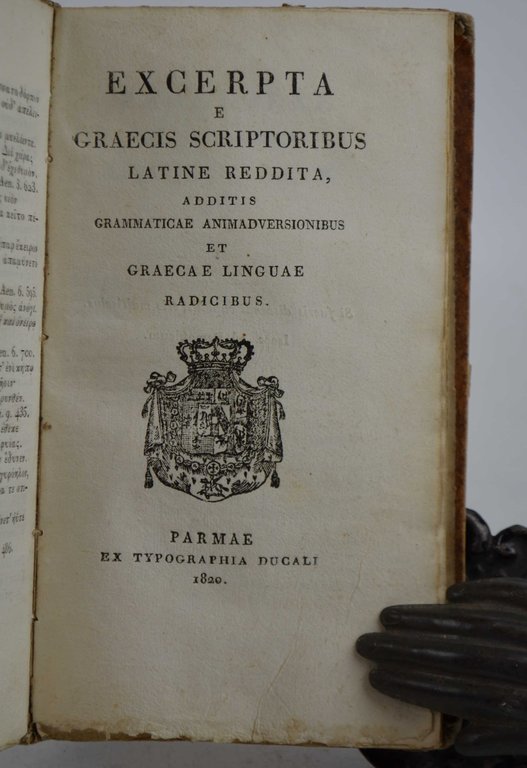 Eklekta ex ellenikon syngrapheon. Excerpta ex Graecis scriptoribus.