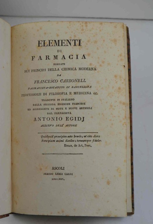 Elementi di Farmacia fondati sui principi della chimica moderna... Tradotti …