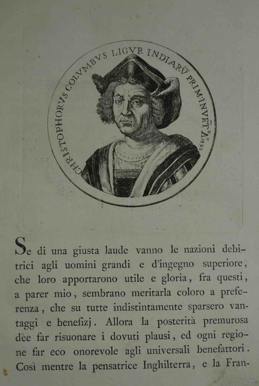 Elogj storici di Cristoforo Colombo e di Andrea D'Oria.