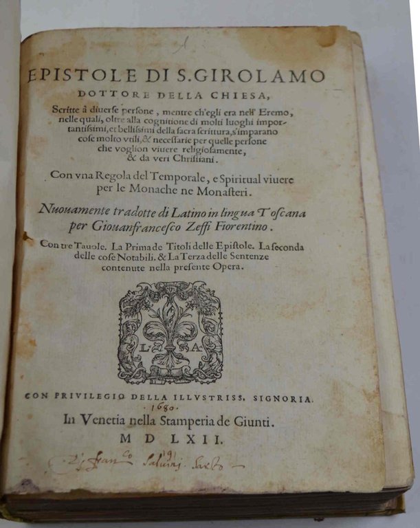 Epistole... Scritte à diverse persone, mentre ch'egli era nell'Eremo, nelle …
