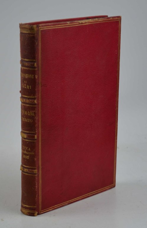 Esposizione di Salmi. testo di lingua inedito.