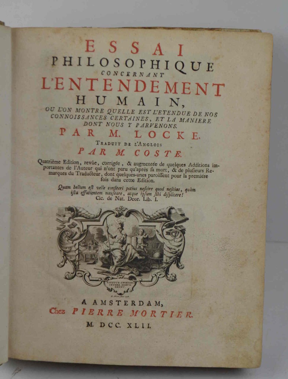 Essai Philosophique concernant l'entendement humain, ou l'on montre quelle est …