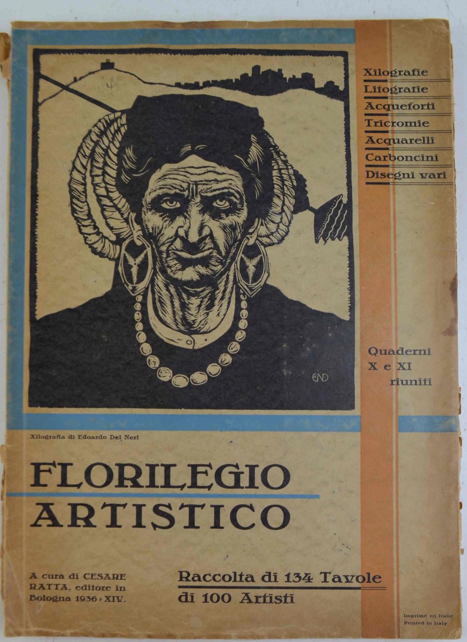 Florilegio Artistico. Raccolta di 134 tavole di 100 artisti. Xilografie, …