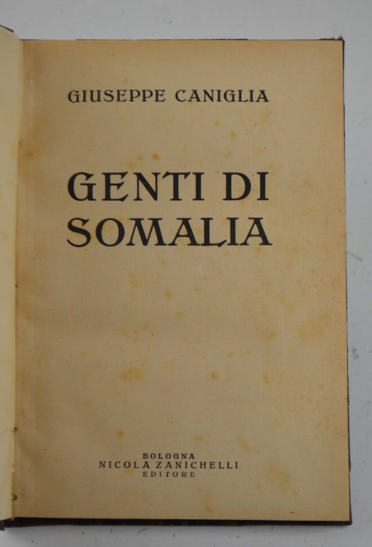 Genti di Somalia.