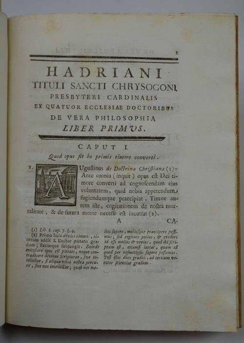 Hadriani cardinalis s. Chrysogoni De vera philosophia ex quatuor Ecclesiæ …