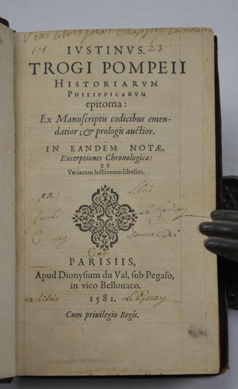 Historiarum Philippicarum epitoma: ex Manuscriptis codicibus emendatior et prologis auctior…