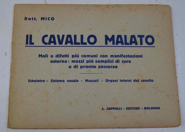 Il cavallo malato. Mali e difetti più comuni con manifestazioni …