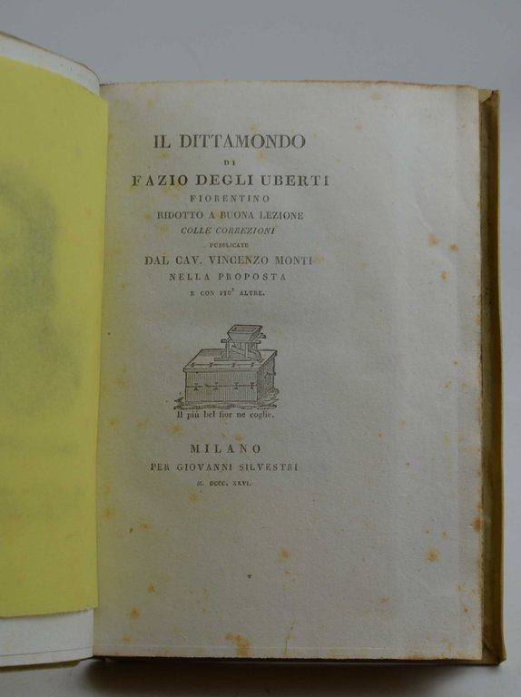 Il Dittamondo… ridotto a buona lezione colle correzioni pubblicate dal …