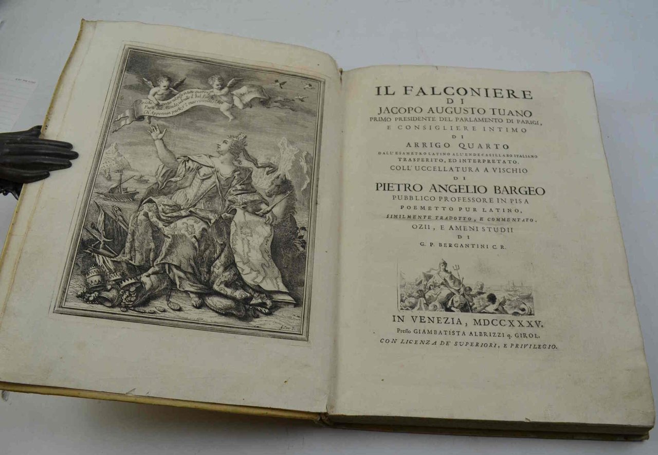 Il Falconiere… coll'uccellatura a vischio di Pietro Angelio Bargeo… Ozii, …