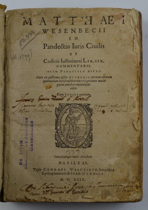In Pandectas iuris civilis et Codicis Iustinianei libros XII. commentarii: …