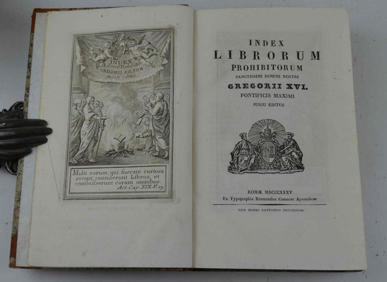 Index librorum prohibitorum Sanctissimi Domini Nostri Gregorii XVI. Pontificis Maximi … | Immagine Gallery 1