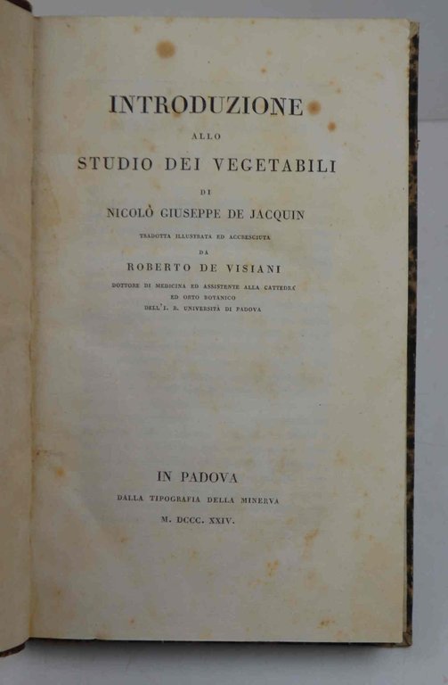 Introduzione allo studio dei vegetabili... Tradotto ed accresciuto da Roberto …