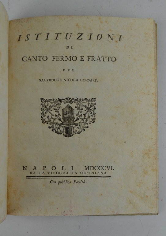 Istituzioni di canto fermo e fratto…