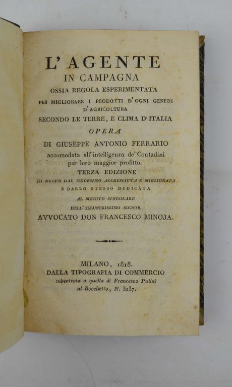 L'Agente in campagna ossia regola esperimentata per migliorare i prodotti … | Immagine Gallery 3
