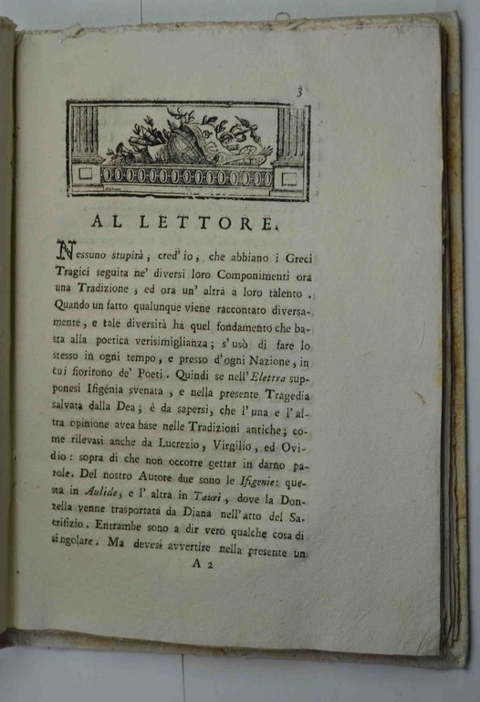 L'Ifigenia in Aulide... recata in verso italiano dall'Abate Francesco Boaretti.