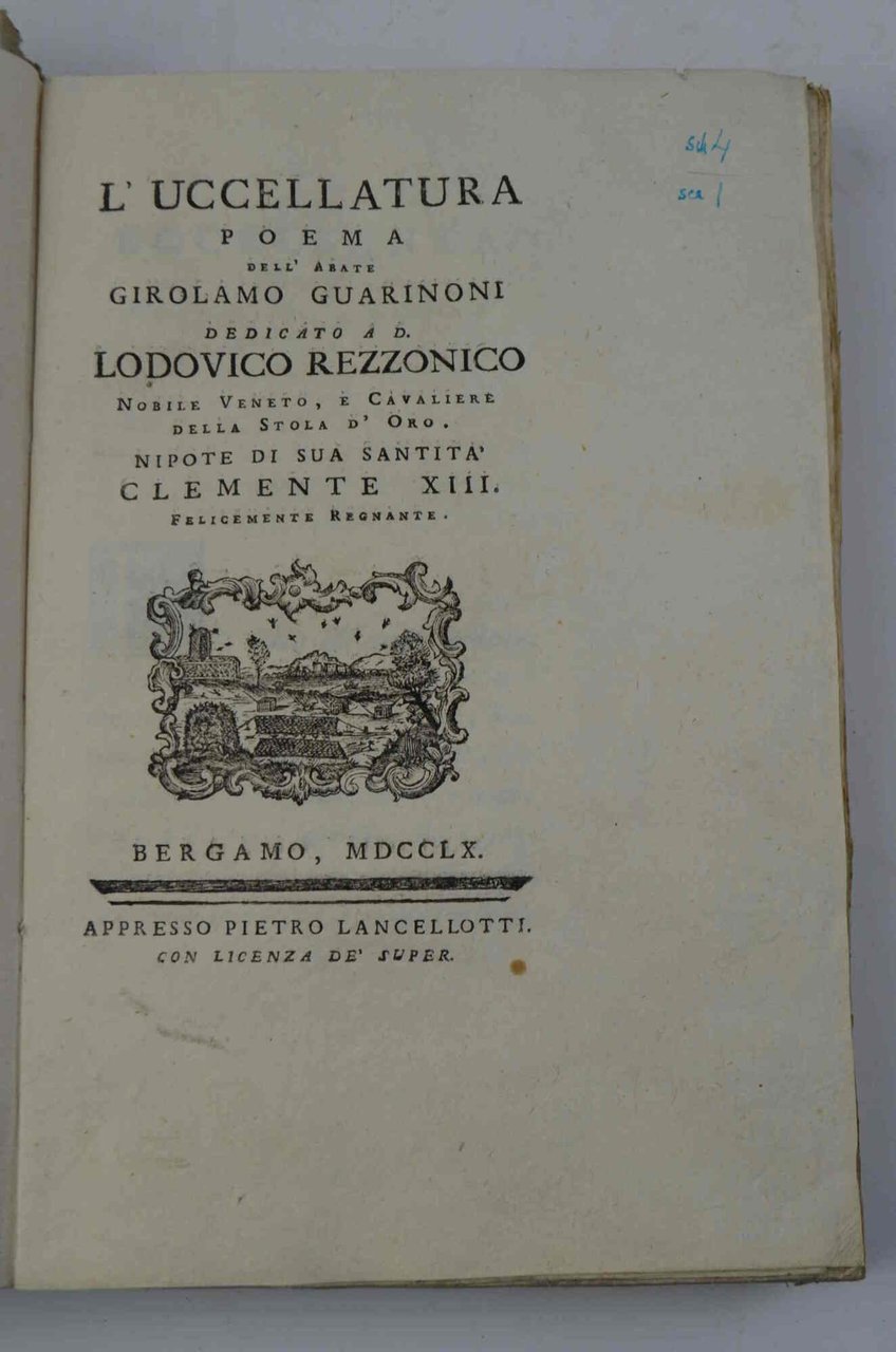 L'uccellatura. Poema.