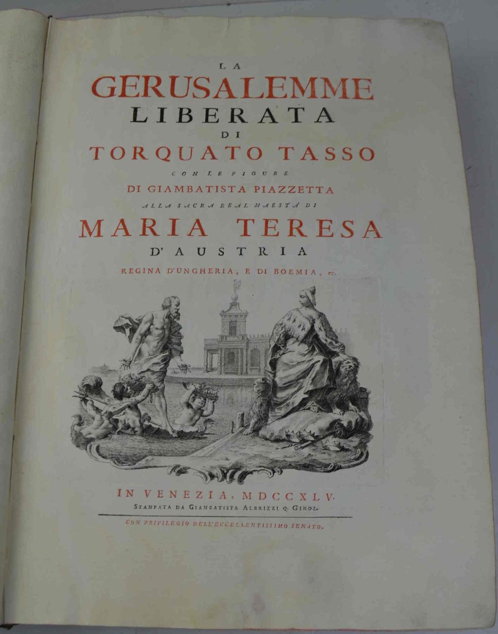 La Gerusalemme liberata… con le figure di Giambattista Piazzetta alla …