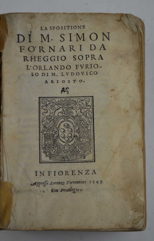 La spositione… sopra l'Orlando Furioso di M. Ludovico Ariosto.