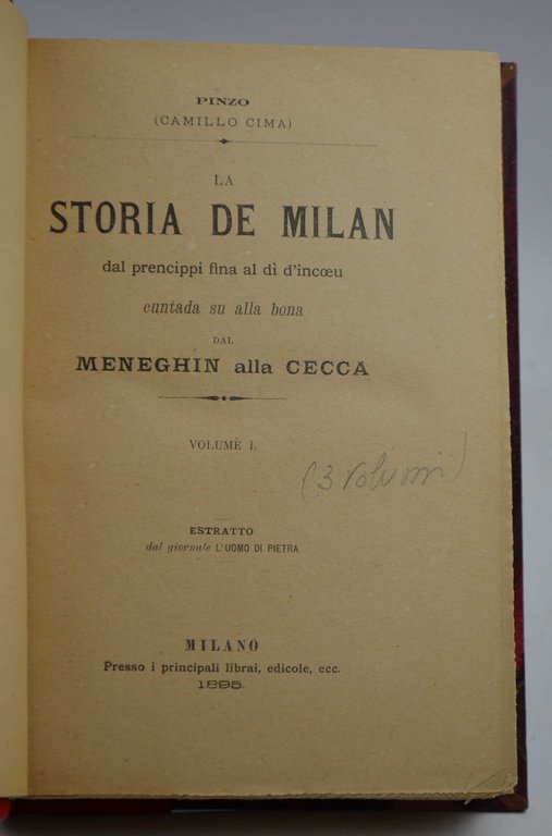 La storia de Milan contada su alla bona dal Meneghin …