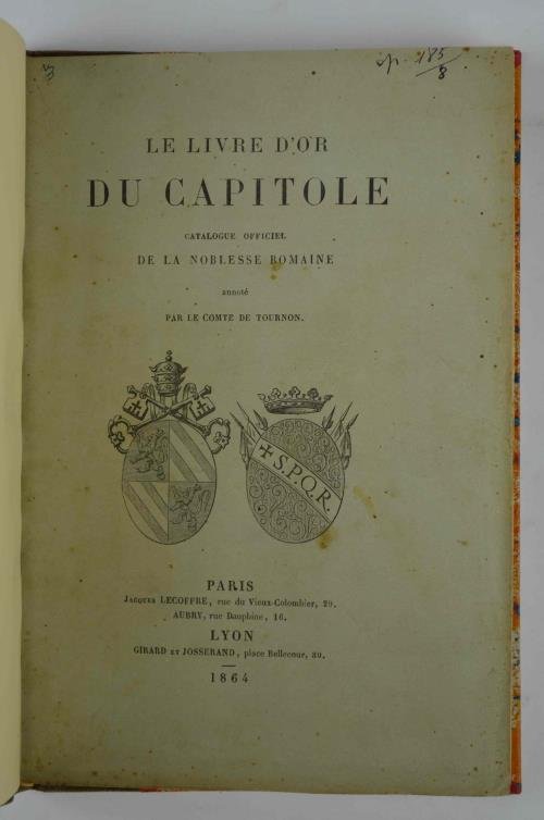 Le livre d'or du Capitole. Catalogue officiel de la noblesse … | Immagine Gallery 4