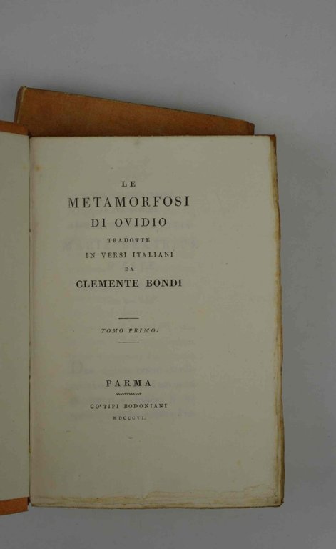 Le Metamorfosi di Ovidio, tradotte in versi italiani da Clemente …