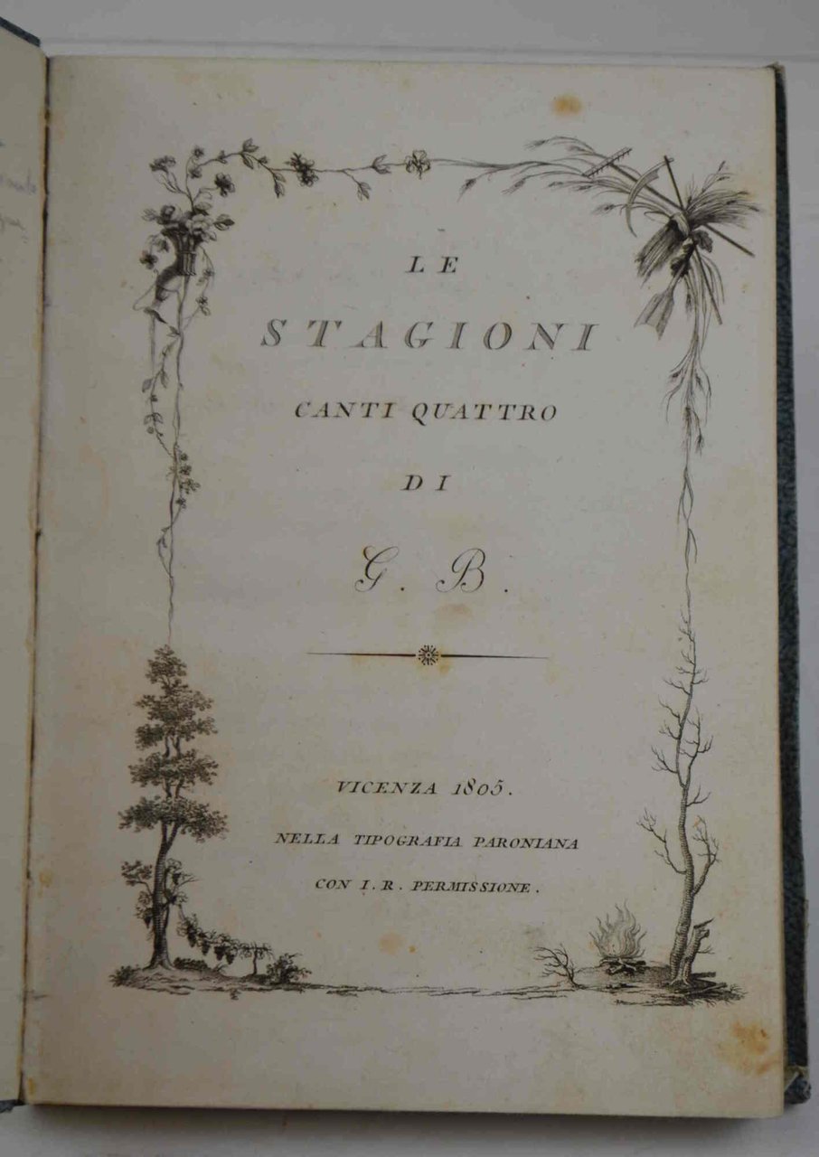 Le stagioni. Poema. Libri quattro di G.B.
