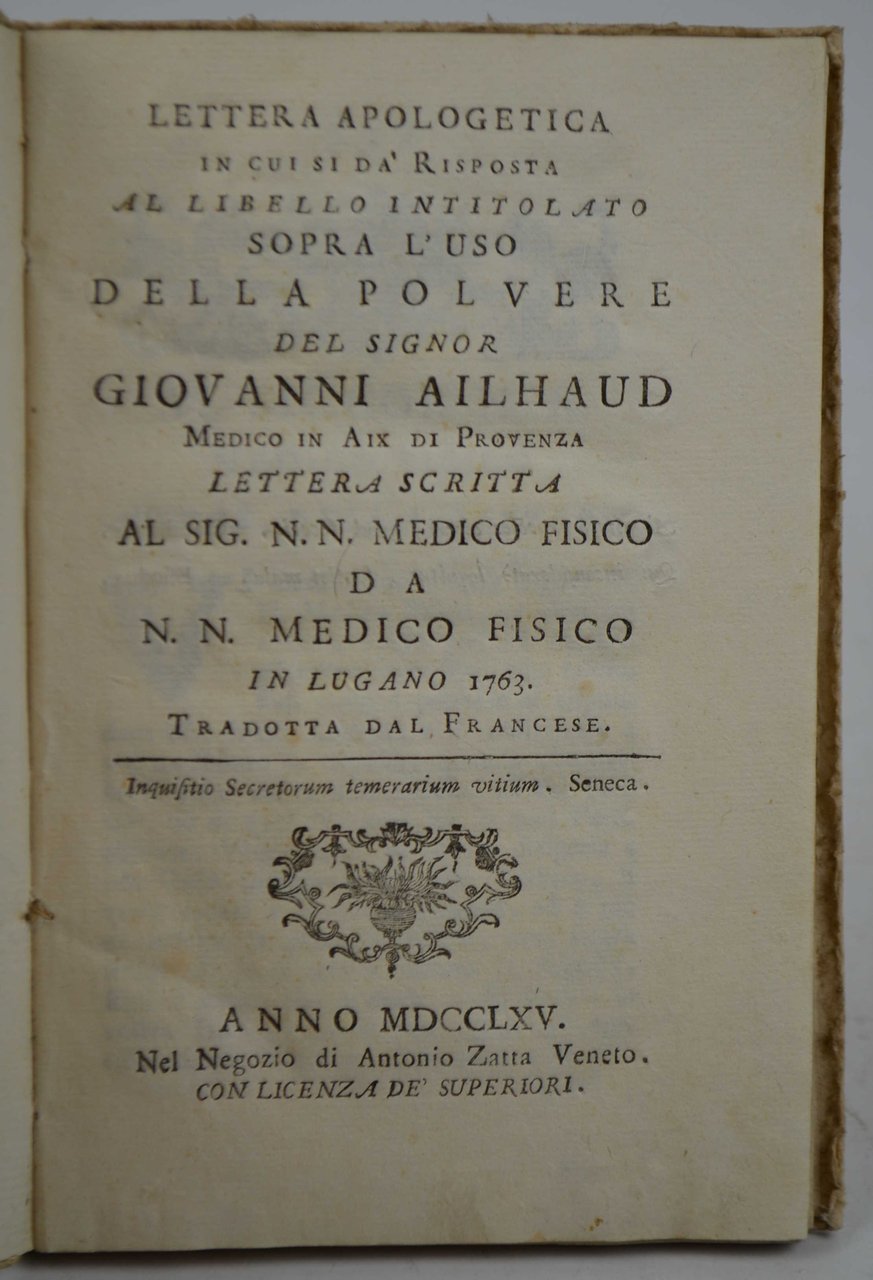 Lettera apologetica in cui si dà risposta al libello intitolato …
