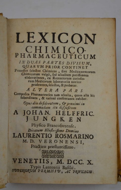 Lexicon chimico-pharmaceuticum in duas partes divisum… | Immagine Gallery 4